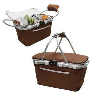 Travelwell Collapsible Basket Framed in Aluminum Soft Sided Cooler Picnic Outing